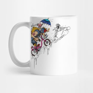 skater turtle bycicle climb Mug